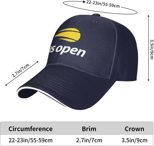 Gorra US Open Tennis - Baseball Cap Ajustable Unisex para Hombres y Mujeres