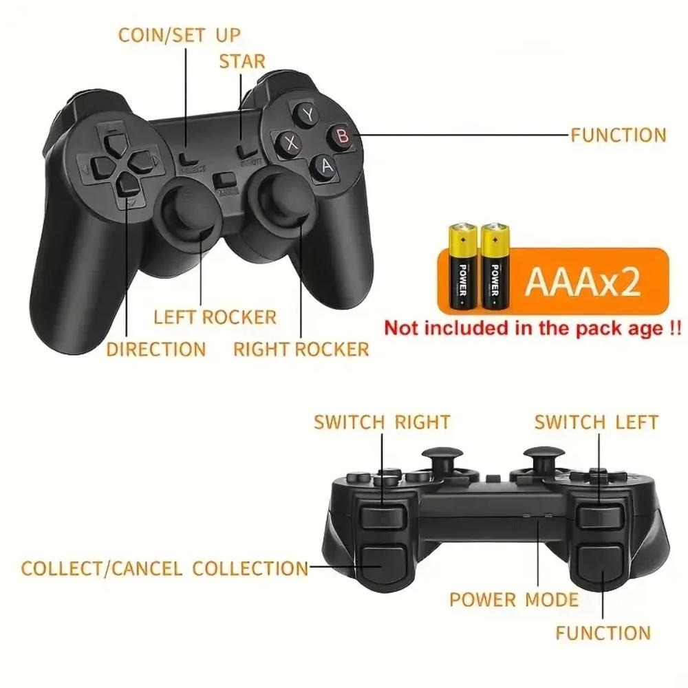 🎮 Game Stick 4K Lite Console - 10,000 Retro Games | Christmas Gift 2025