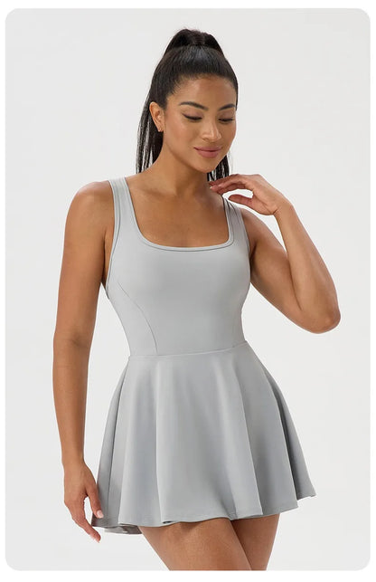 Women's Summer Tennis Sport Dress - Breathable Quick-Drying Tennis Dress