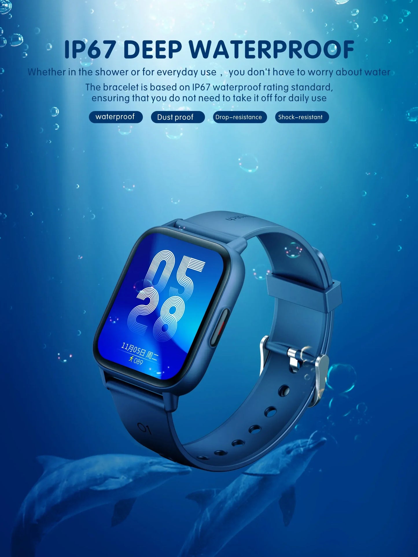 Smartwatch QS16 Pro Monitor Temperatura Oxígeno