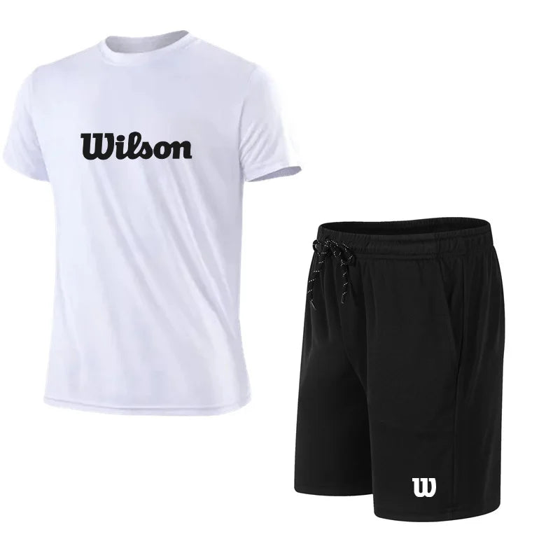 Conjunto Deportivo Hombre Transpirable - Set Tenis Padel Running Manga Corta Loose Fit