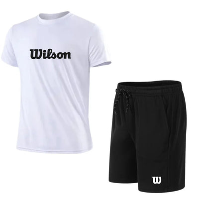 Conjunto Deportivo Hombre Transpirable - Set Tenis Padel Running Manga Corta Loose Fit