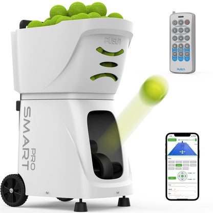 Máquina Lanzapelotas Tenis PT SMART PRO BLACK - Sistema Inteligente Profesional Alta Capacidad
