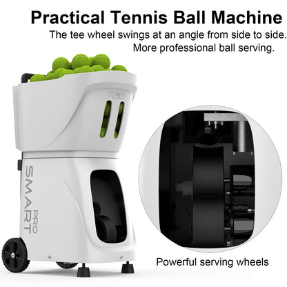 Máquina Lanzapelotas Tenis PT SMART PRO BLACK - Sistema Inteligente Profesional Alta Capacidad