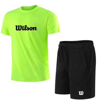 Conjunto Deportivo Hombre Transpirable - Set Tenis Padel Running Manga Corta Loose Fit