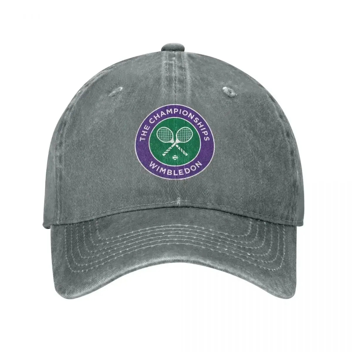 Gorra Wimbledon Tennis Vintage -  Distressed Ajustable Unisex para Running y Outdoor