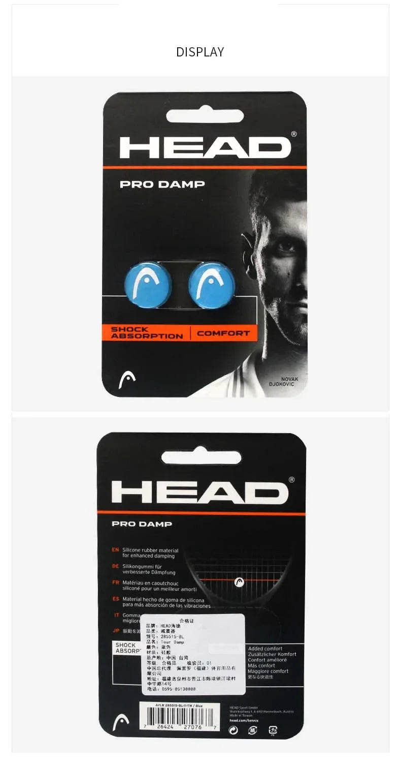 Antivibrador HEAD para Raqueta de Tenis - Dampener Silicona Profesional Absorbe Vibraciones