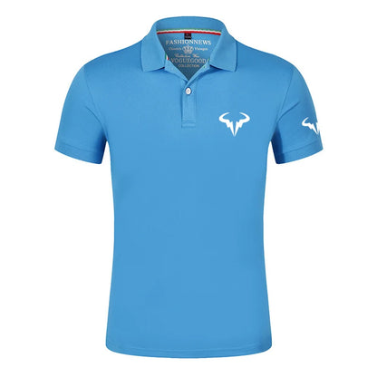 Polo Shirt Rafael Nadal Tennis - Camiseta Manga Corta Casual Slim Fit para Hombre Verano