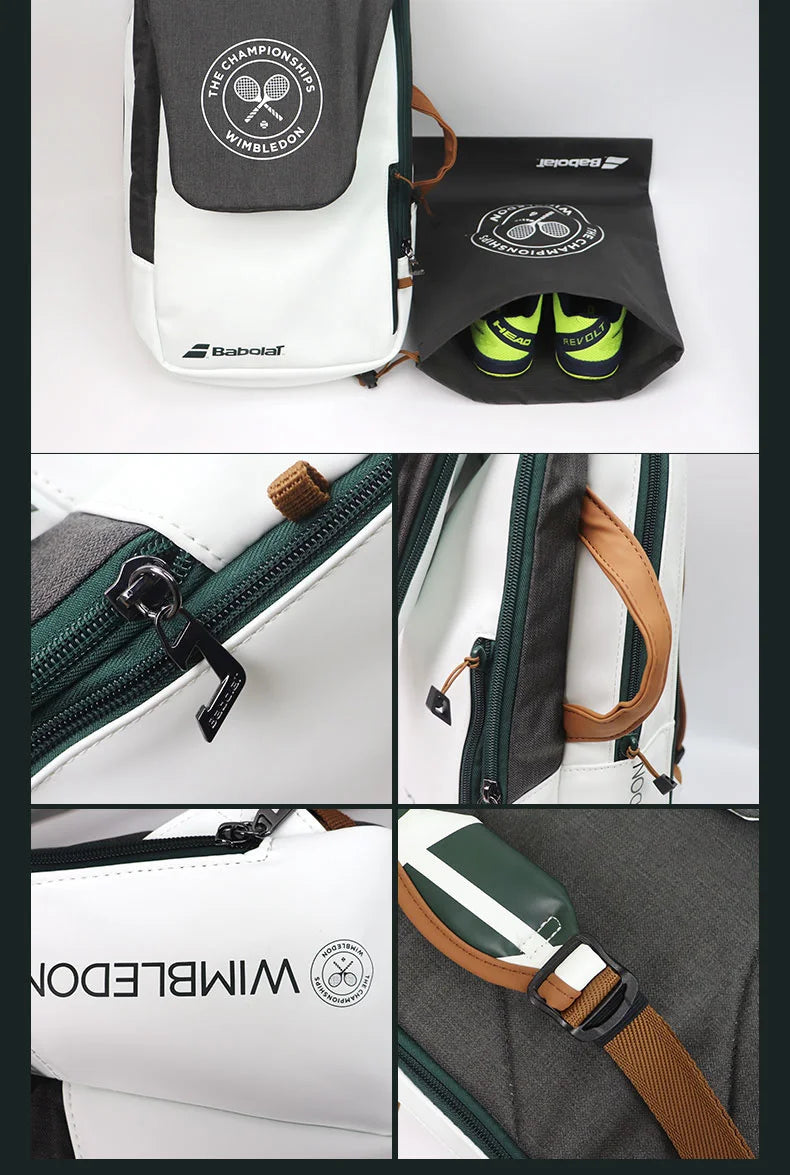 Babolat Professional Backpack - 6 Models - 3 Racket Bag with Shoe Compartment