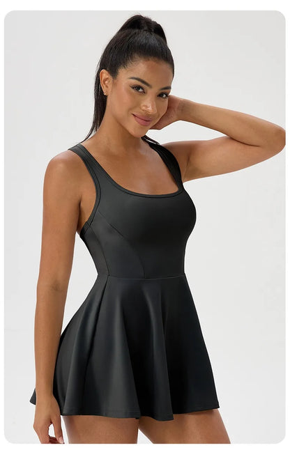 Women's Summer Tennis Sport Dress - Breathable Quick-Drying Tennis Dress