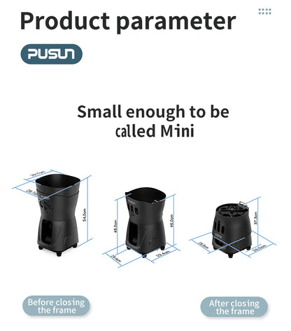 Máquina Lanzapelotas Tenis PUSUN PT-Mini Pro - Control App Smart 65+ Pelotas - Regalo Perfecto Navidad Tenistas