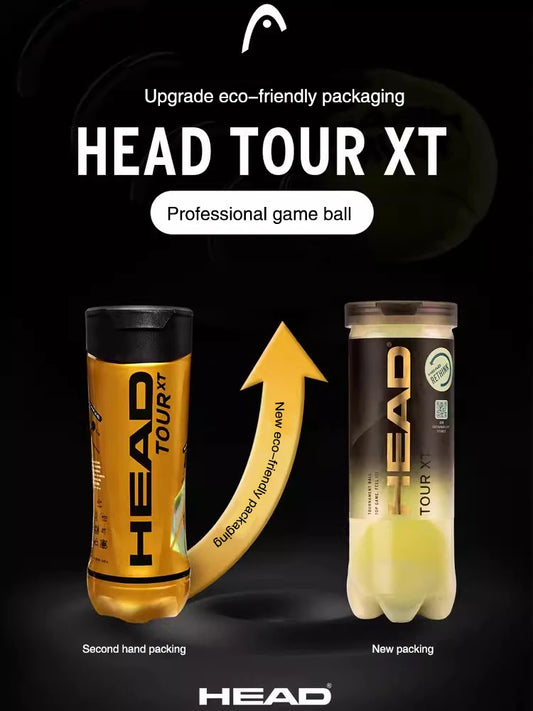 Pelotas Tenis HEAD Tour XT Profesionales - Tubo 3 Pelotas Alta Resistencia Competición