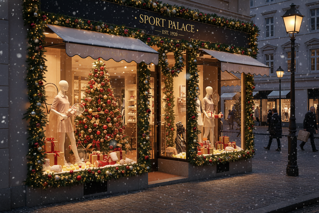 tienda deportiva navideña en europa