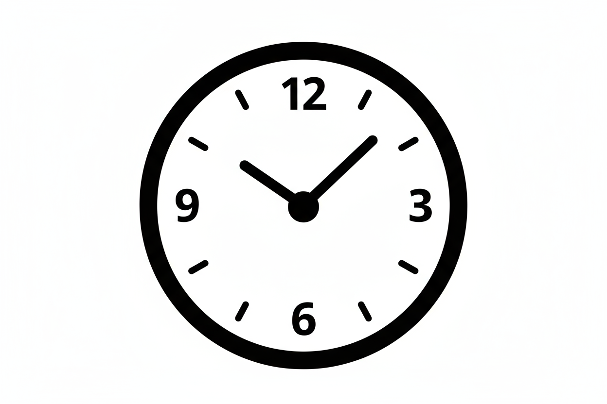 un emoji de tiempo sin color 